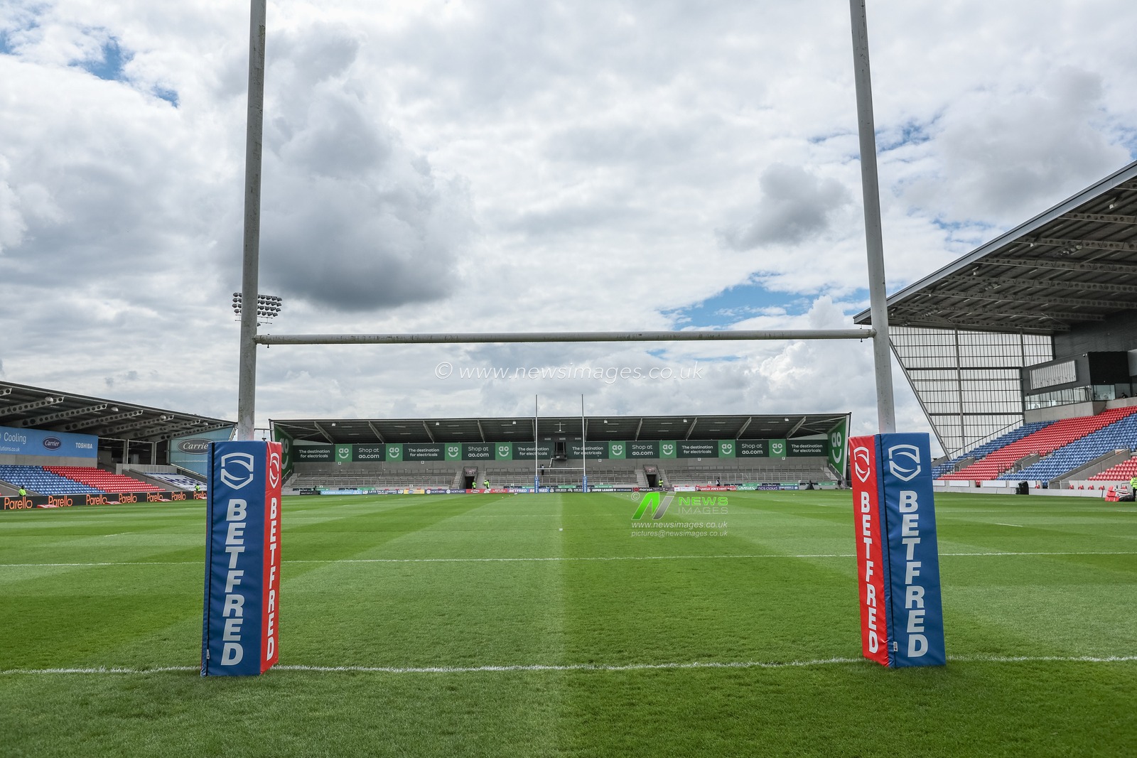 A general view of the Salford Community Stadium during the Betfred Super League Round 12 match Salford Red Devils vs Wigan Warriors at Salford Community Stadium, Eccles, United Kingdom, 26th May 2024

(Photo by Mark Cosgrove/News Images)