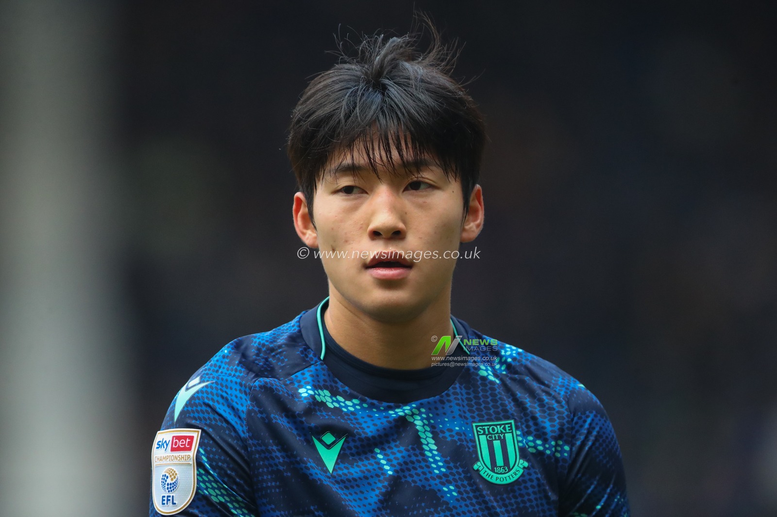 Bae Jun-Ho #22 of Stoke City during the Sky Bet Championship match West Bromwich Albion vs Stoke City at The Hawthorns, West Bromwich, United Kingdom, 17th December 2023

(Photo by Gareth Evans/News Images)