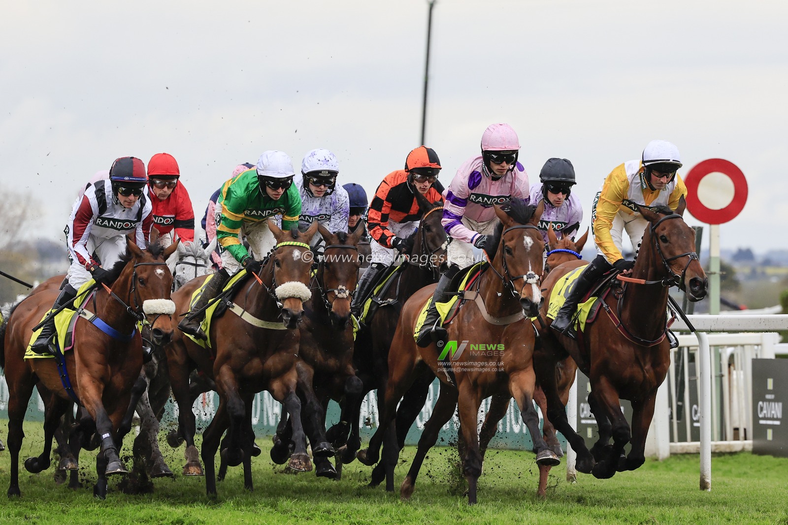 Apple Away ridden by Stephen Mulqueen on his way to winning The Sefton Novices Hurdle at the Randox Grand National festival 2023 Ladies Day at Aintree Racecourse, Liverpool, United Kingdom, 14th April 2023

(Photo by Conor Molloy/News Images)