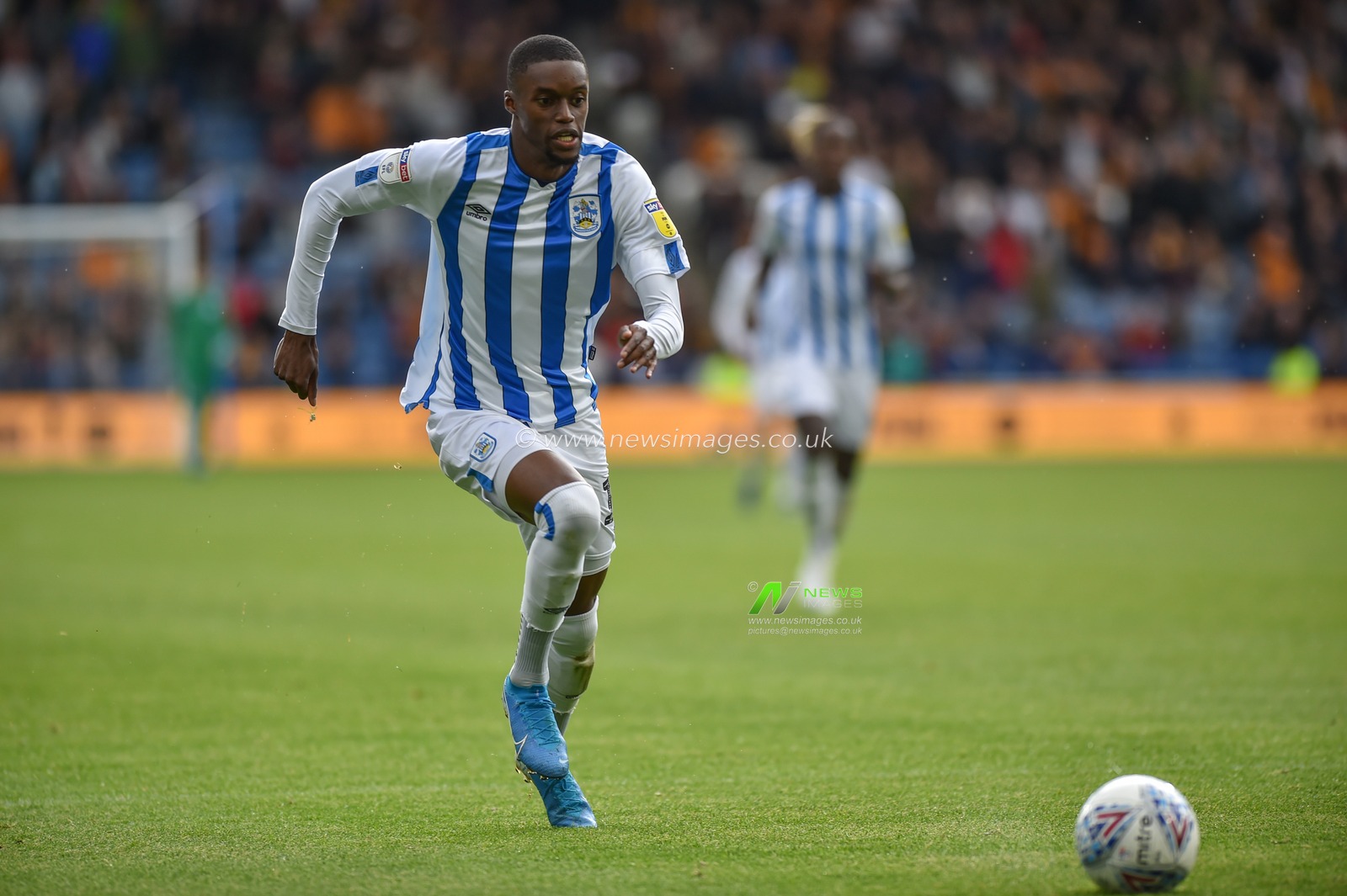 5th October 2019, John Smith's Stadium, Huddersfield, England; Sky Bet Championship, Huddersfield Town v Hull City :Adama Diakhaby (11) of Huddersfield Town 
Credit: Dean Williams/News Images