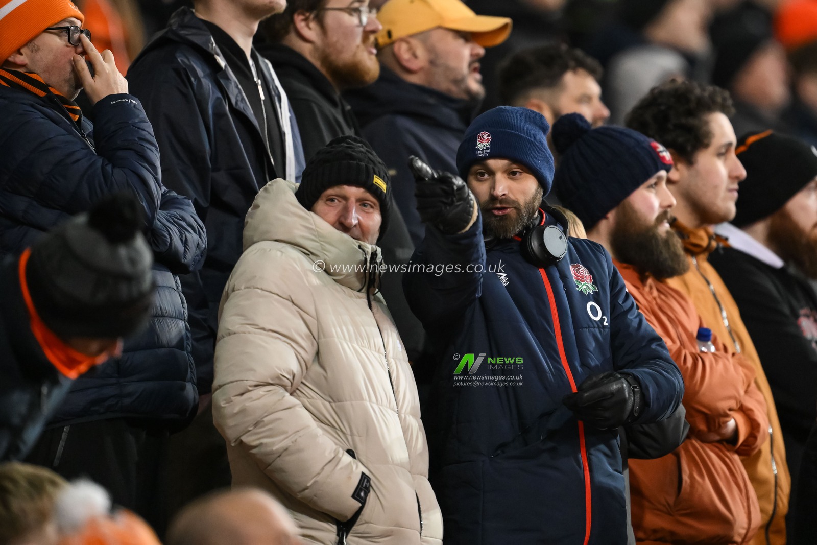 Blackpool fans during the Sky Bet League 1 match Blackpool vs Rotherham United at Bloomfield Road, Blackpool, United Kingdom, 11th February 2025

(Photo by Craig Thomas/News Images)