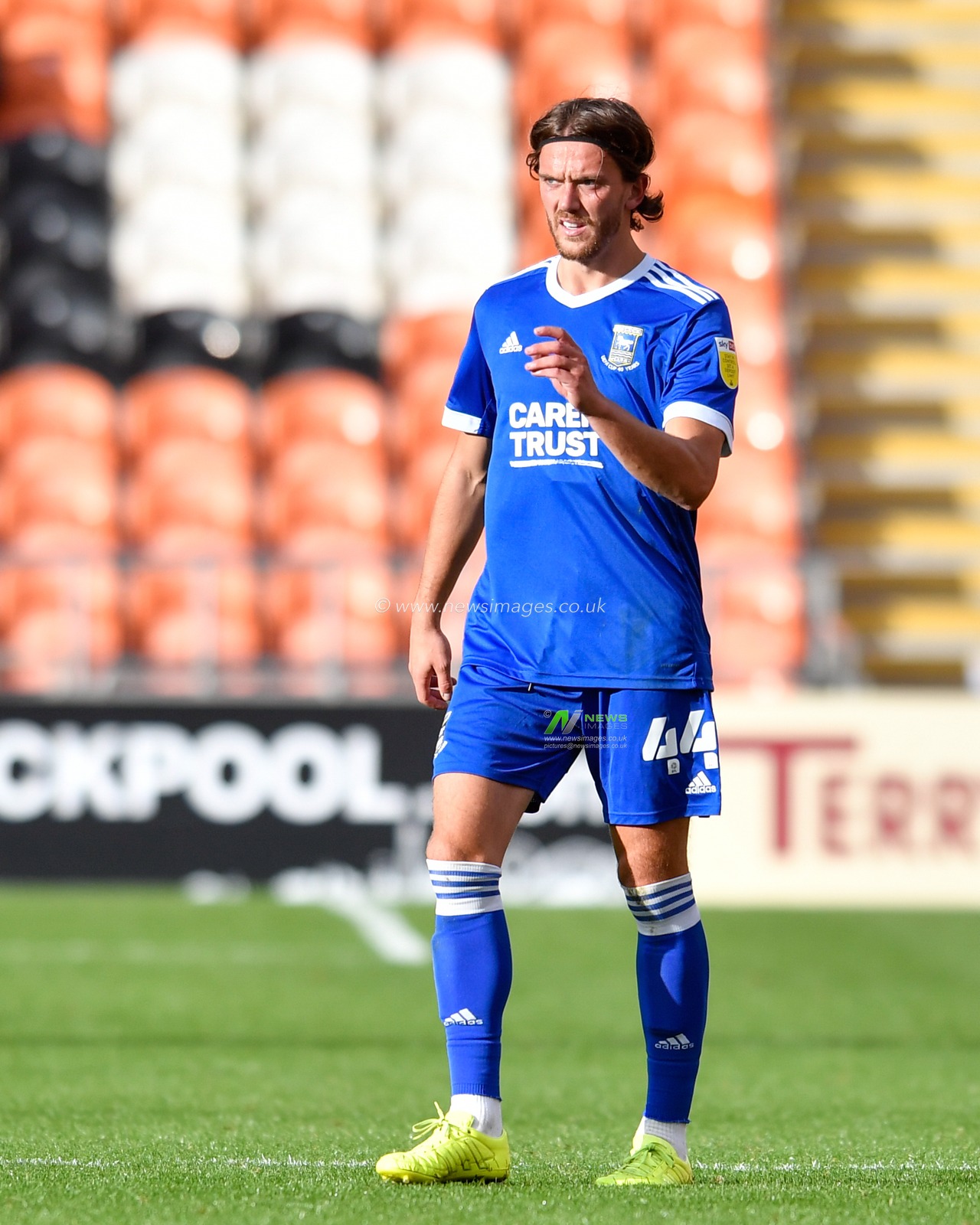 Emyr Huws (44) of Ipswich Town in action during the game