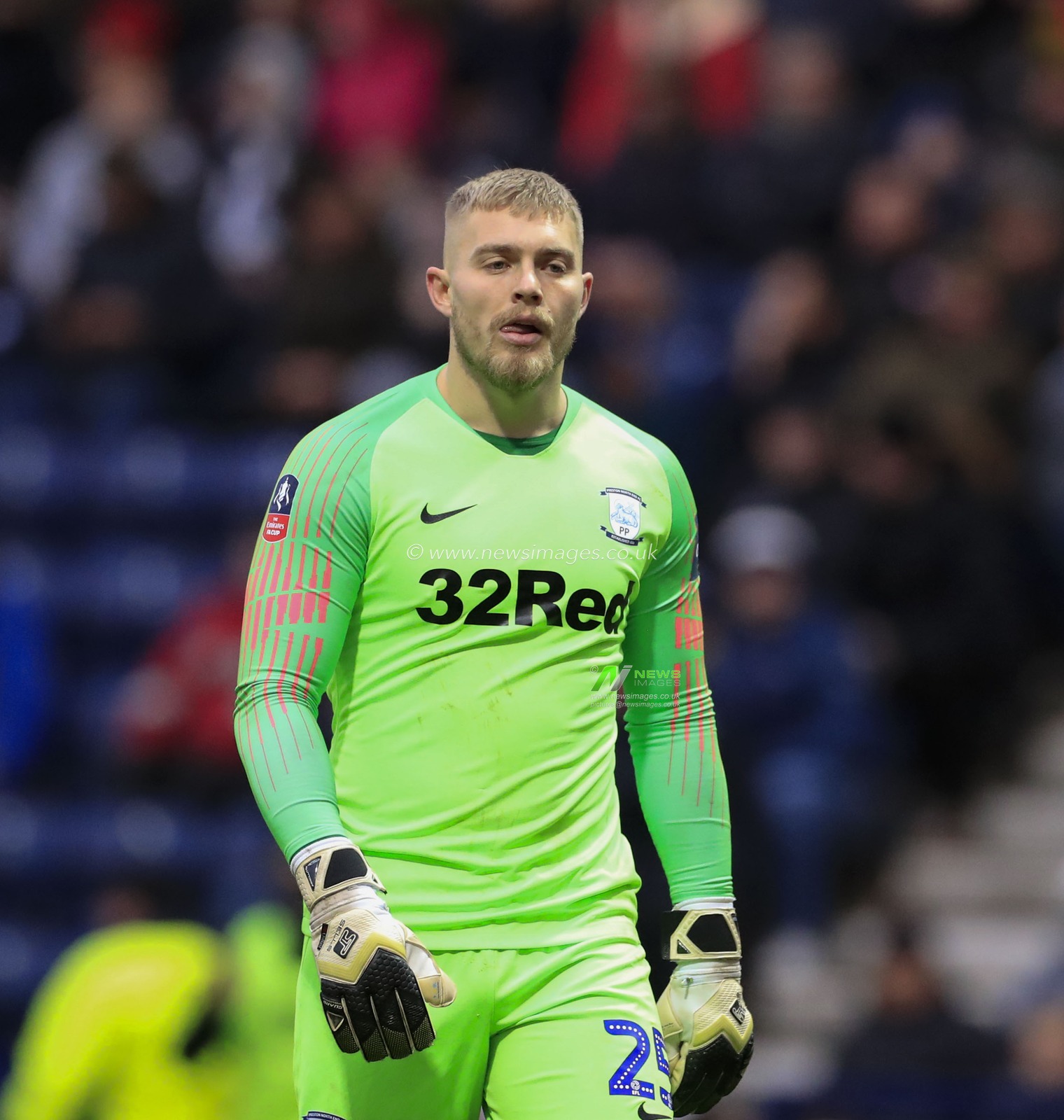 4th January 2020, Deepdale, Preston, England; Emirates FA Cup, Preston North End v Norwich City : Connor Ripley (25) of Preston North End rues his mistake for Norwich Cityâ€™s third goal

Credit: Conor Molloy/News Images