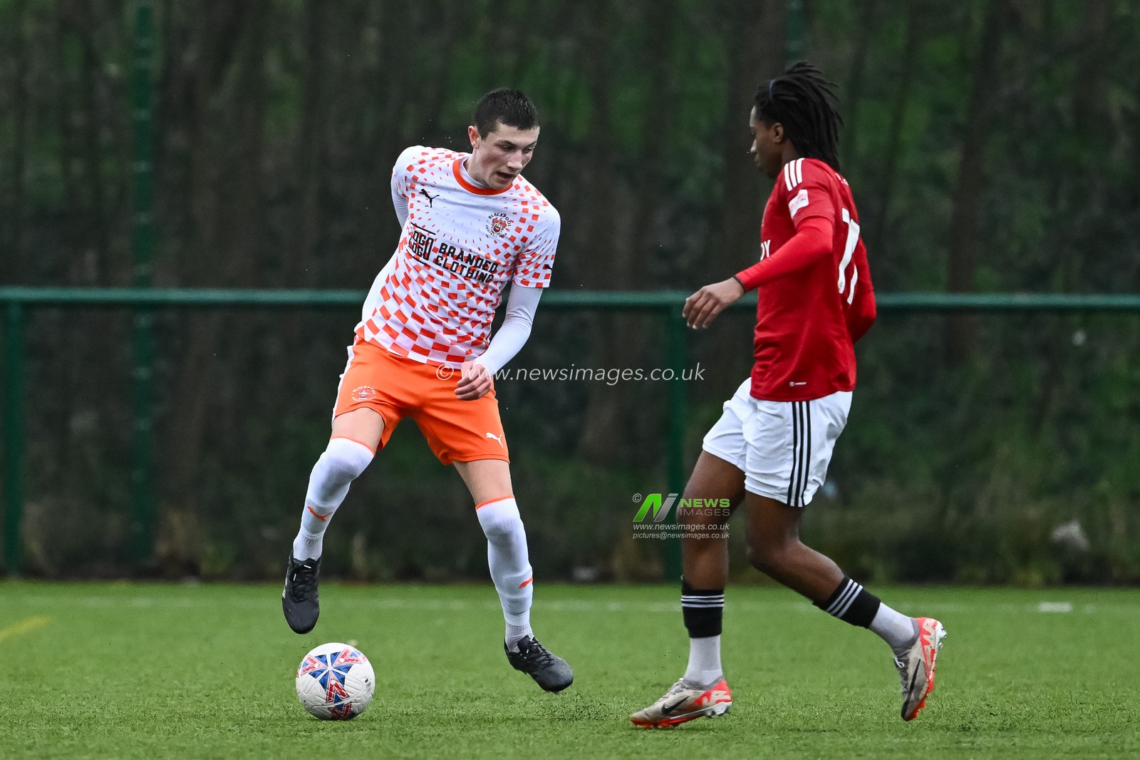 during the Central League match Salford City vs Blackpool at Salford Sports Village, Salford, United Kingdom, 23rd January 2024

(Photo by Craig Thomas/News Images)