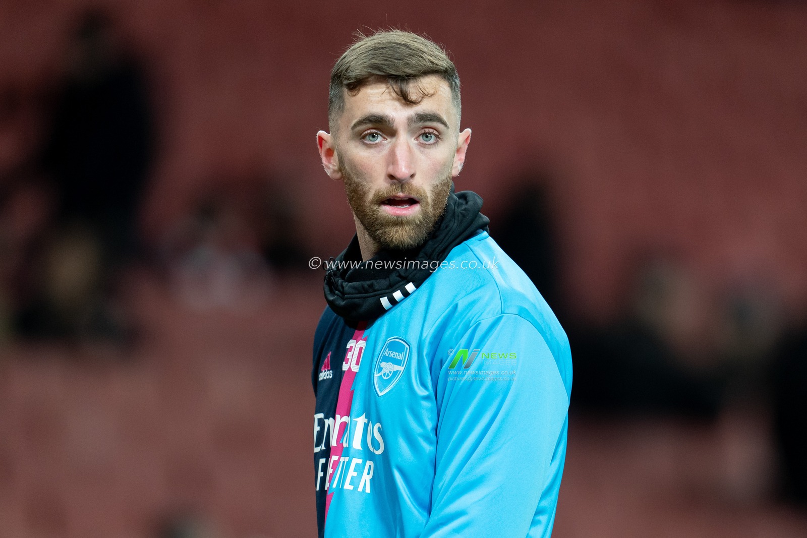 Matt Turner #30 of Arsenal warming up prior to the Premier League match Arsenal vs West Ham United at Emirates Stadium, London, United Kingdom, 26th December 2022

(Photo by Richard Washbrooke/News Images)