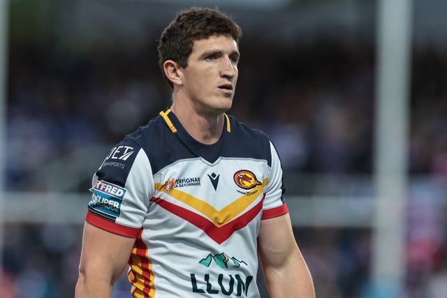 Ben Condon of Catalans Dragons during the Betfred Super League round 11 match Wakefield Trinity vs Catalans Dragons at DIY Kitchens Stadium, Wakefield, United Kingdom on 15 May 2026

(Photo by Mark Cosgrove/News Images)