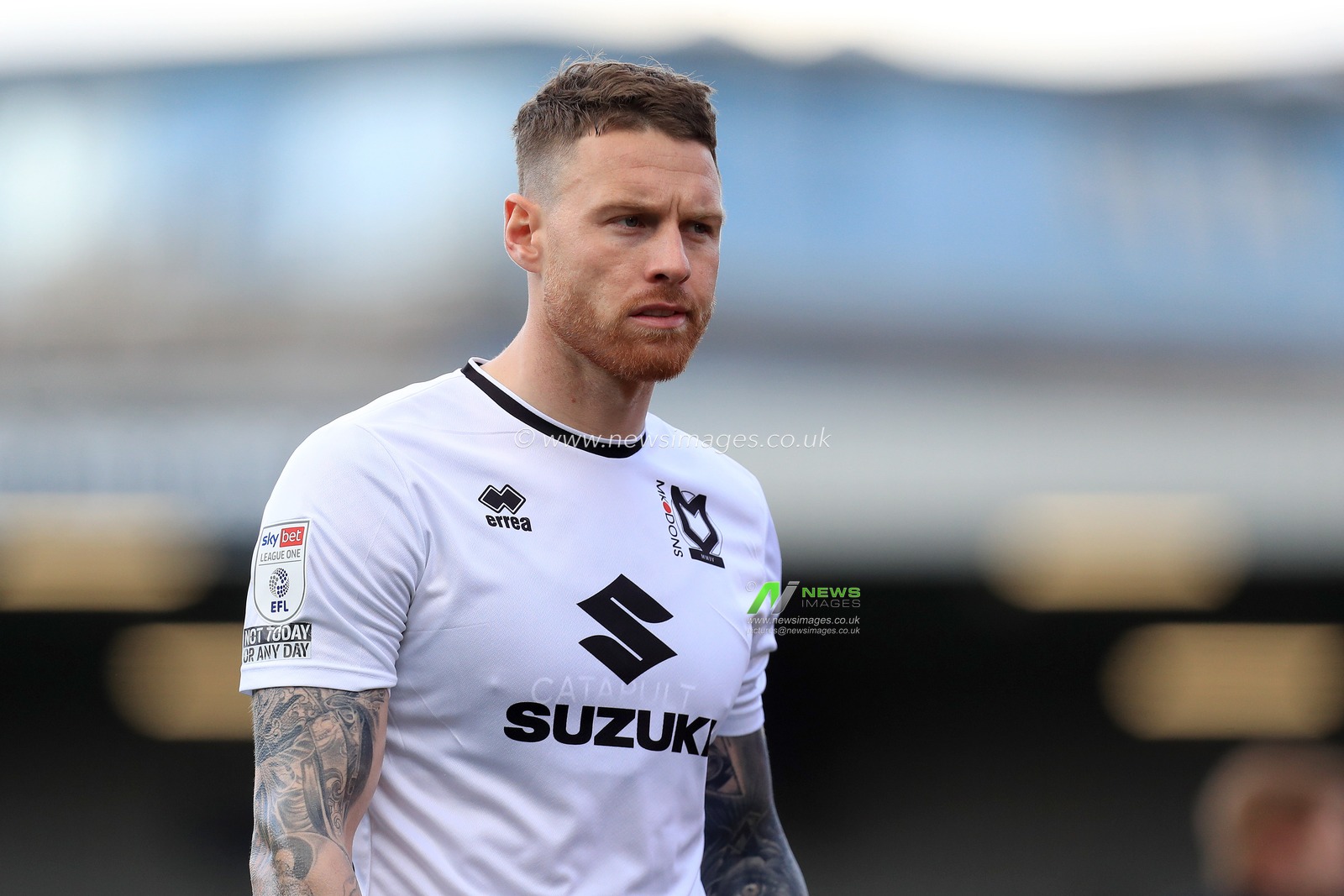 Connor Wickham #19 of Milton Keynes Dons seen during the match.