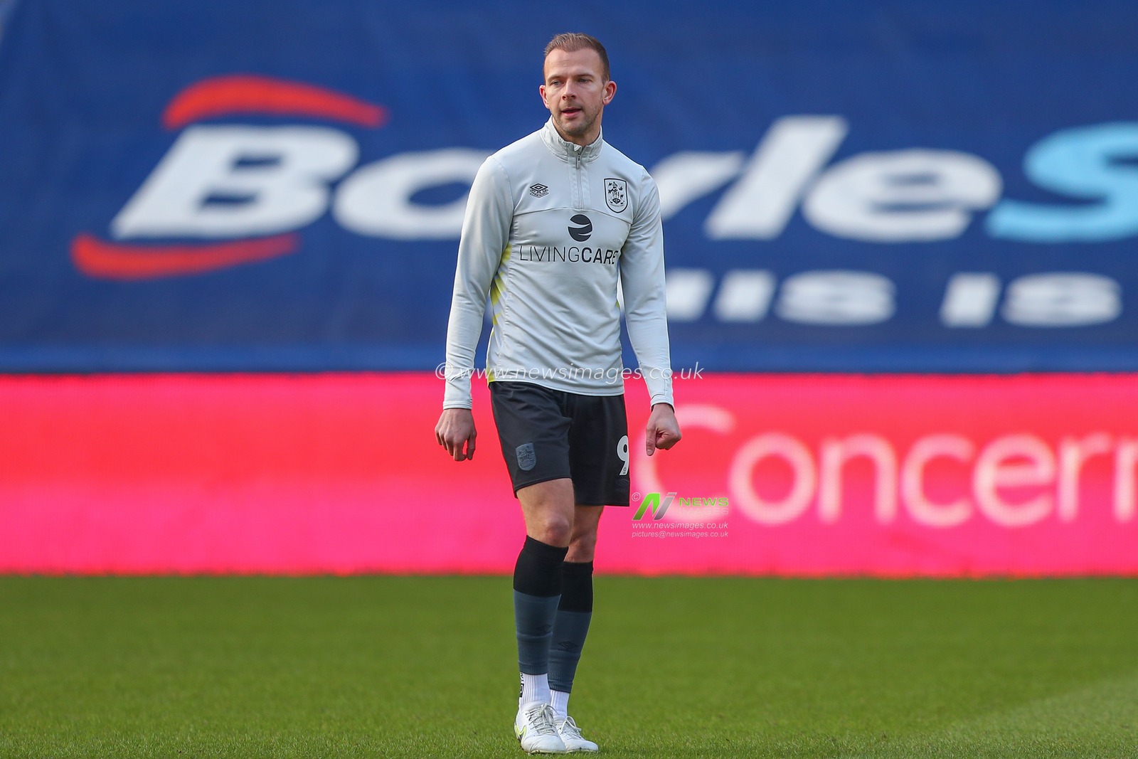 Jordan Rhodes #9 of Huddersfield Town during the pre-game warm up ahead of the Sky Bet Championship match Coventry City vs Huddersfield Town at Coventry Building Society Arena, Coventry, United Kingdom, 28th January 2023

(Photo by Gareth Evans/News Images)