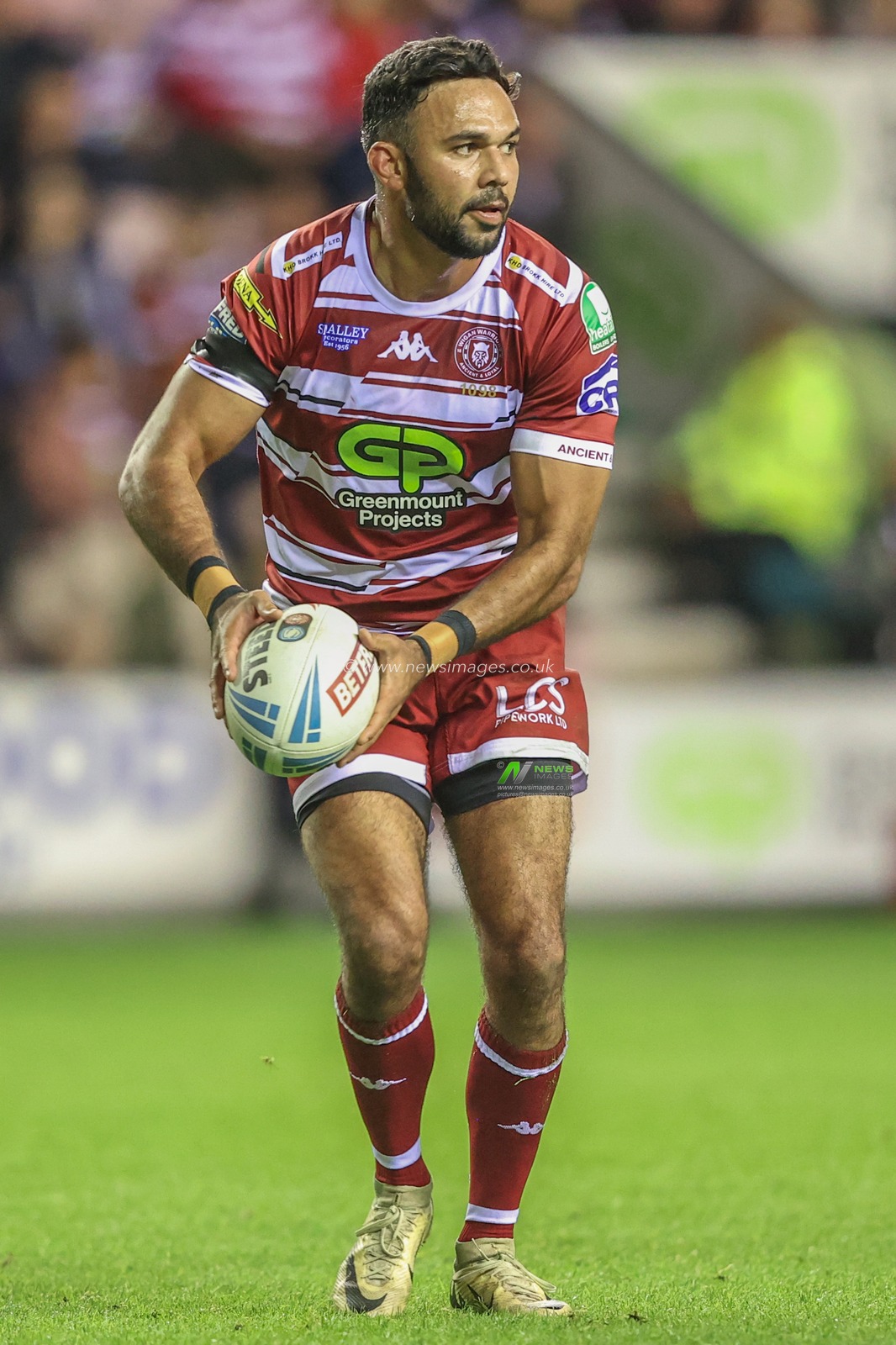 Bevan French of Wigan Warriors during the Betfred Super League Round 26 match Wigan Warriors vs Leeds Rhinos at The Brick Community Stadium, Wigan, United Kingdom, 13th September 2024

(Photo by Alfie Cosgrove/News Images)