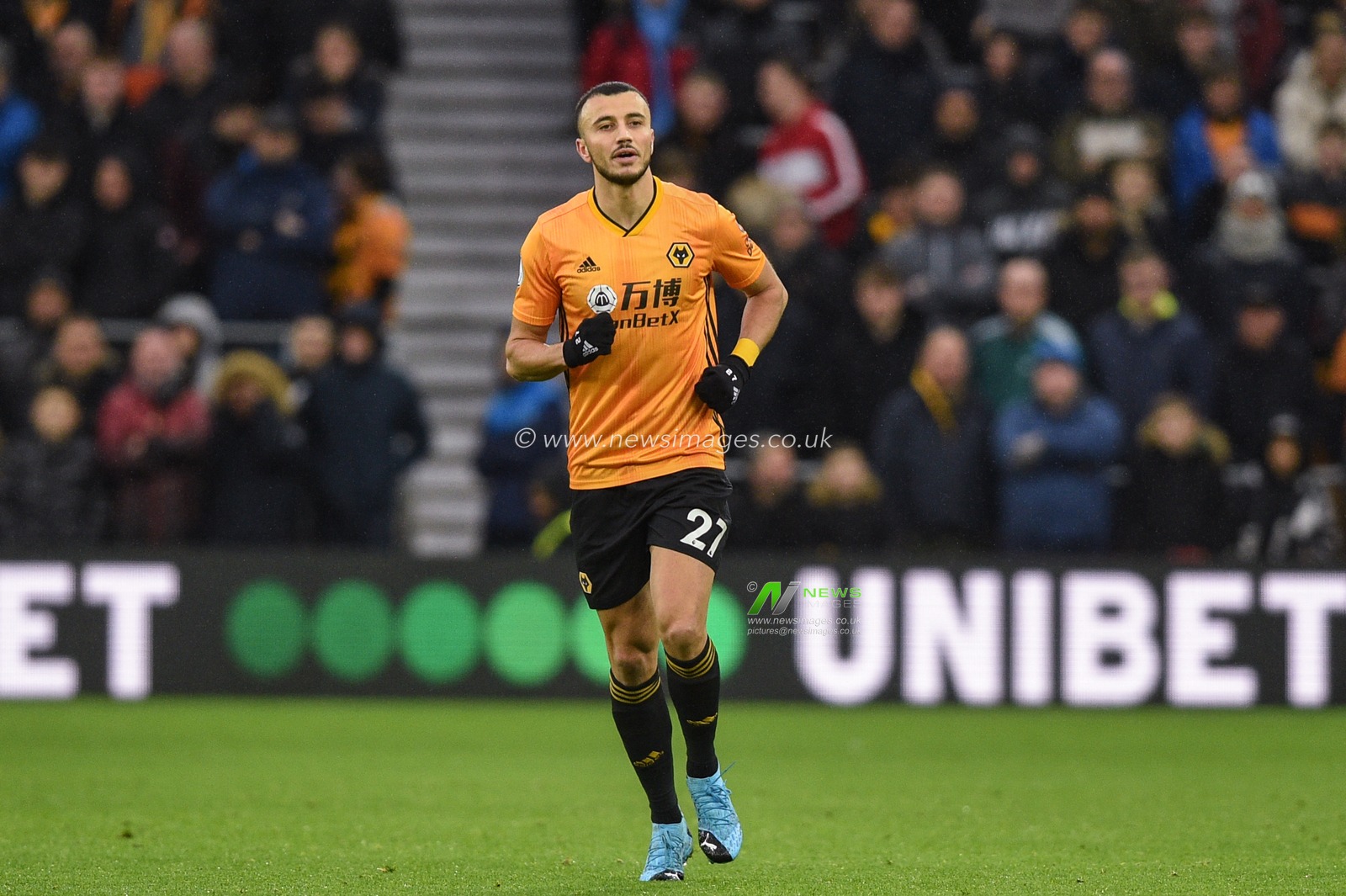 11th January 2020, Molineux, Wolverhampton, England; Premier League, Wolverhampton Wanderers v Newcastle United : Romain Saiss (27) of Wolverhampton Wanderers during the game.

Credit: Richard Long/News Images