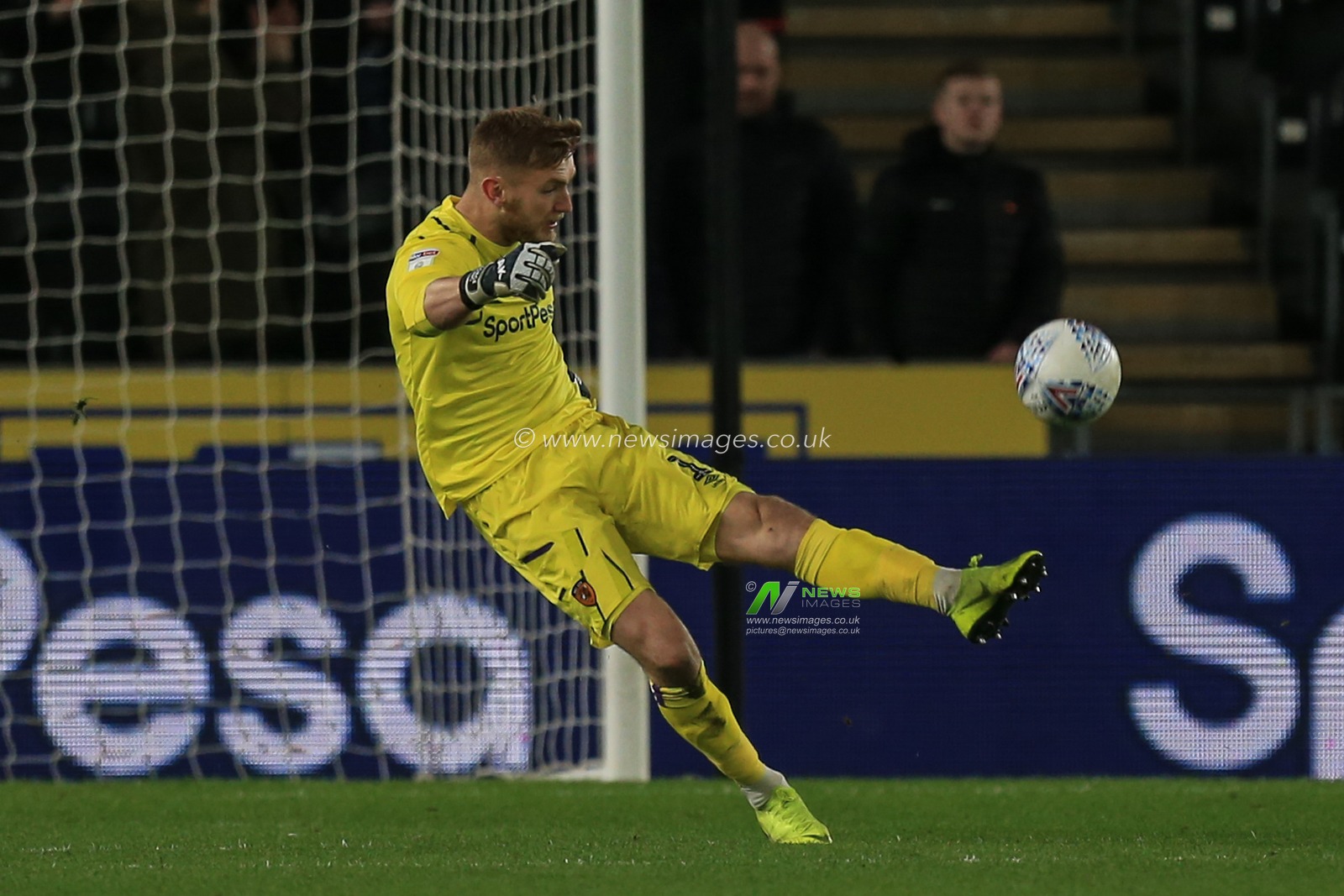 11th January 2020, KC Stadium, Kingston upon Hull, England; Sky Bet Championship, Hull City v Fulham : match image George Long  (1) of Hull City 

Credit: David Greaves/News Images