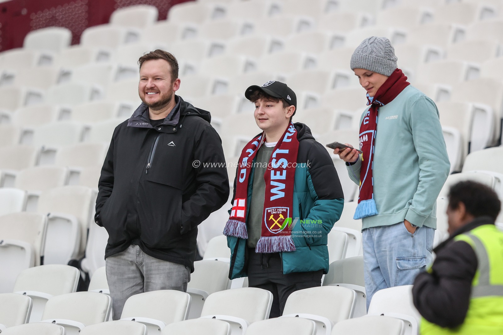 West Ham fans arrive during the Premier League match West Ham United vs Brighton and Hove Albion at London Stadium, London, United Kingdom, 21st December 2024

(Photo by Alfie Cosgrove/News Images)