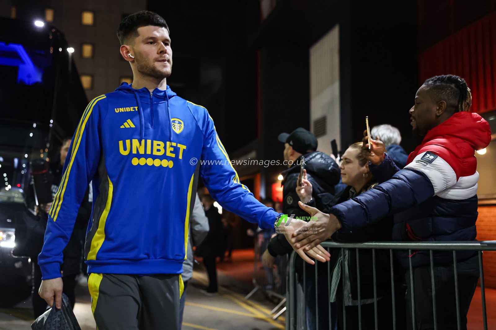 Illan Meslier of Leeds United arrives ahead of the Sky Bet Championship match Sheffield United vs Leeds United at Bramall Lane, Sheffield, United Kingdom, 24th February 2025

(Photo by Mark Cosgrove/News Images)