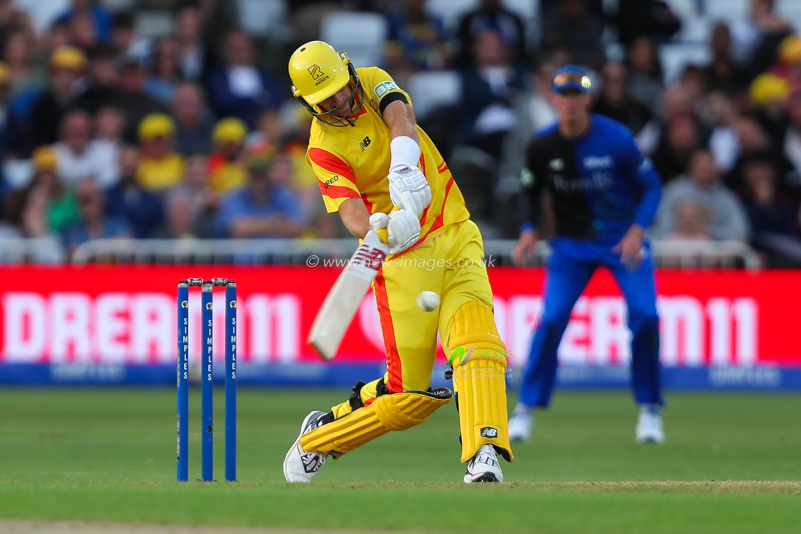 Joe Root of Trent Rockets hits the ball for four runs during the The Hundred match Trent Rockets vs London Spirit at Trent Bridge, Nottingham, United Kingdom, 7th August 2024

(Photo by Izzy Poles/News Images)