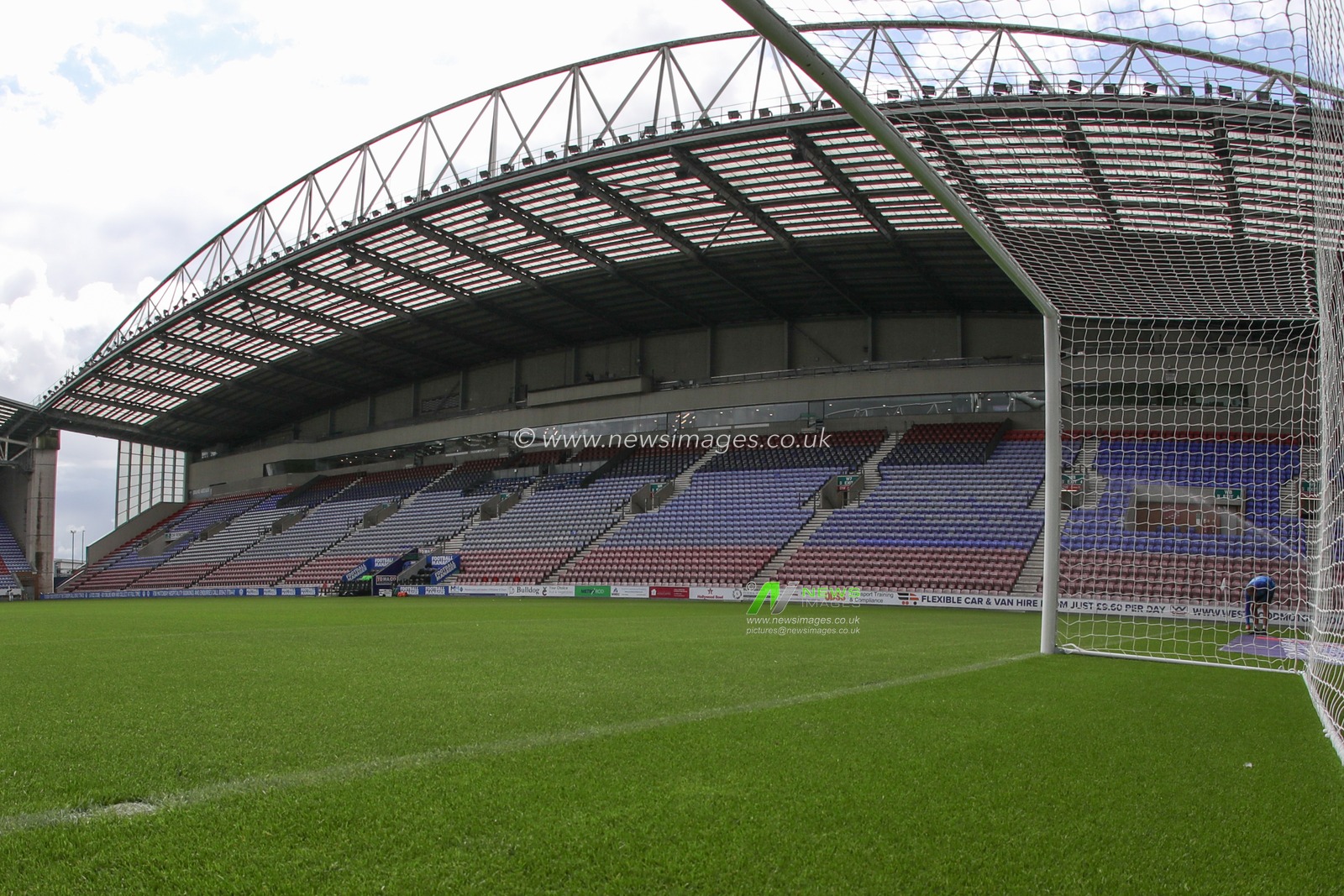 A general view of DW Stadium during the Sky Bet League 1 match Wigan Athletic vs Barnsley at DW Stadium, Wigan, United Kingdom, 26th August 2023

(Photo by Alfie Cosgrove/News Images)