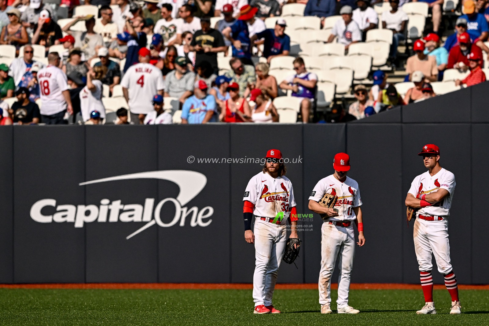 St. Louis Cardinals during the 2023 MLB London Series match St. Louis Cardinals vs Chicago Cubs at London Stadium, London, United Kingdom, 25th June 2023

(Photo by Craig Thomas/News Images)
