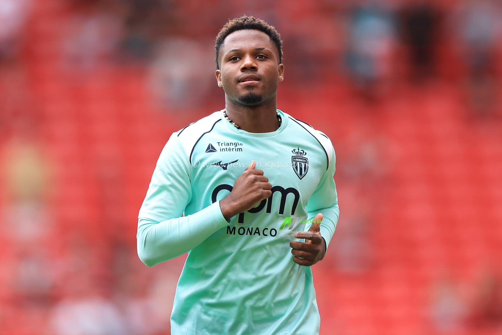 Ansu Fati of Monaco warms up ahead of the pre-season friendly match Liverpool vs Monaco at Anfield, Liverpool, United Kingdom on 09 August 2026

(Photo by Jorge Horsted/News Images)
