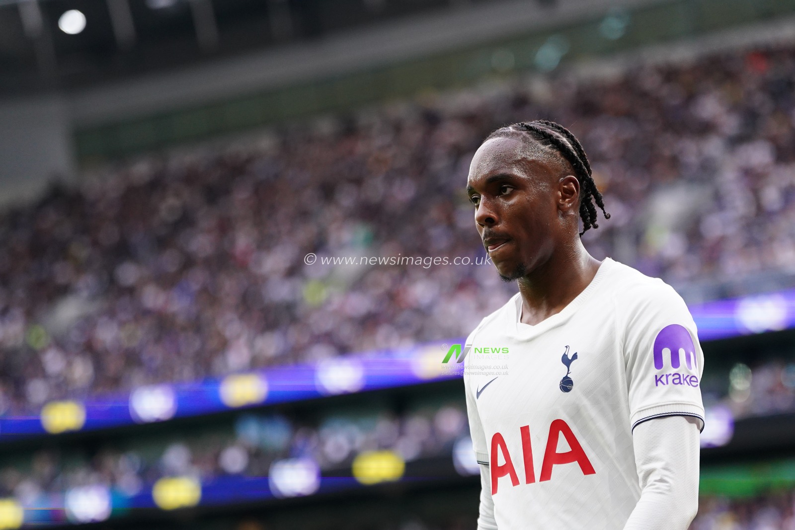 Mathys Tel of Tottenham Hotspur during the Premier League match Tottenham Hotspur vs Newcastle Untied at Tottenham Hotspur Stadium, London, United Kingdom on 29 August 2026

(Photo by Harvey Murphy/News Images)