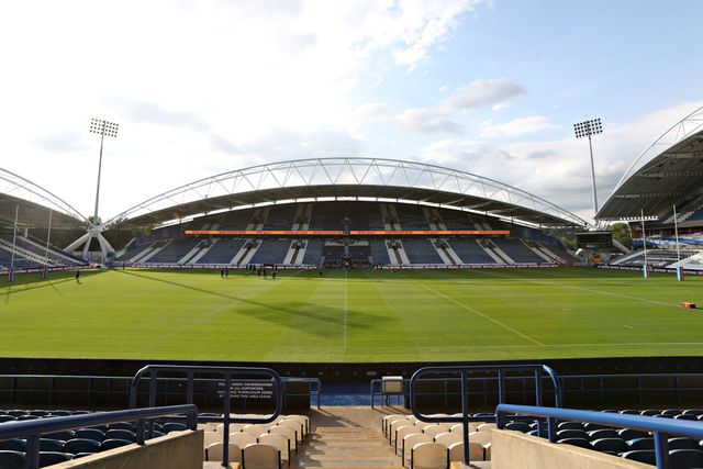 A general view of the Accu Stadium before the Betfred Super League round 19 match Huddersfield Giants vs Wakefield Trinity at the Accu Stadium, Huddersfield, United Kingdom, 18th July 2025

(Photo by Sam Eaden/News Images)