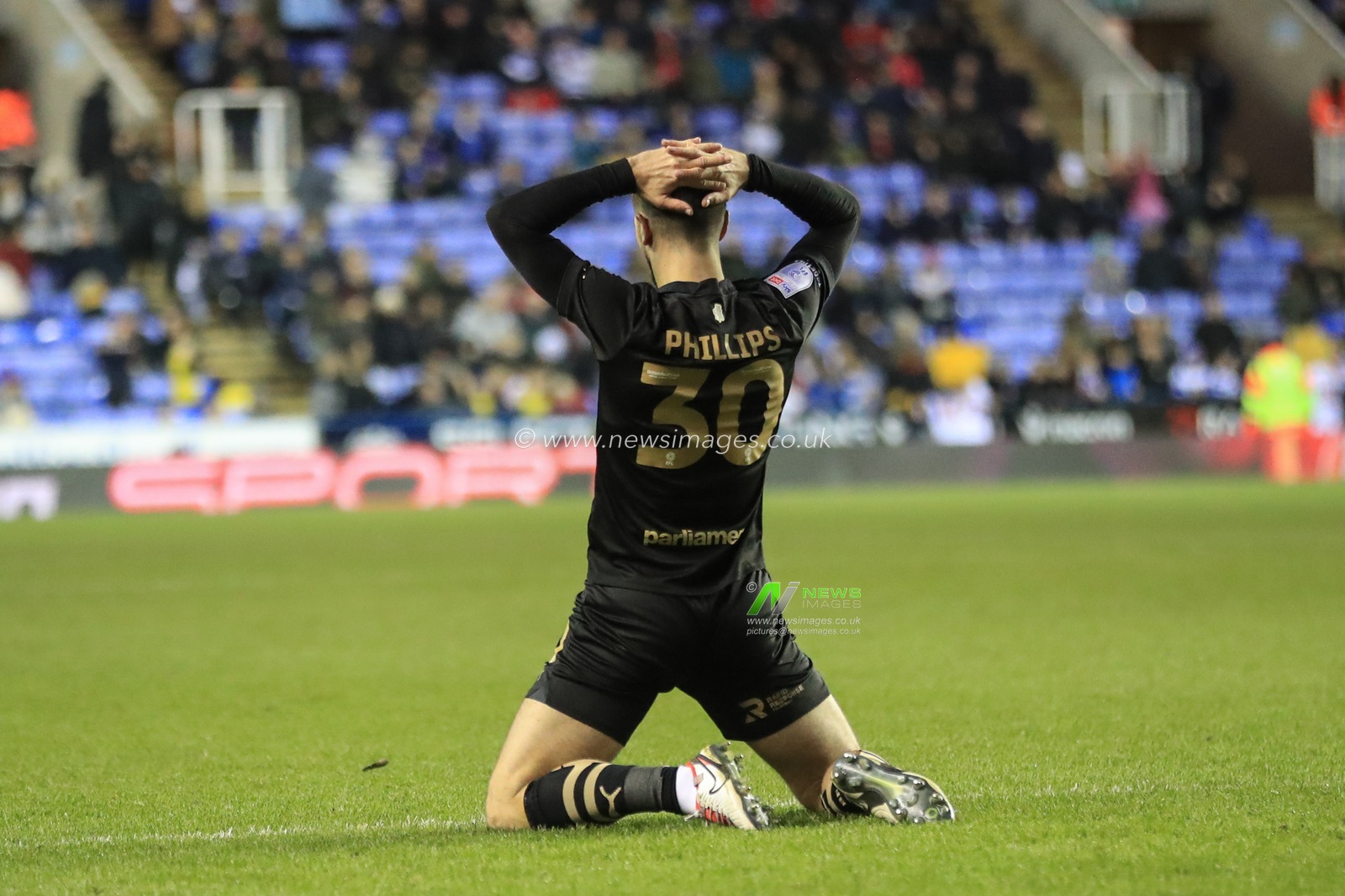 Adam Phillips #30 of Barnsley reacts after missing a shot on goal during the Sky Bet League 1 match Reading vs Barnsley at Select Car Leasing Stadium, Reading, United Kingdom, 9th December 2023

(Photo by Alfie Cosgrove/News Images)