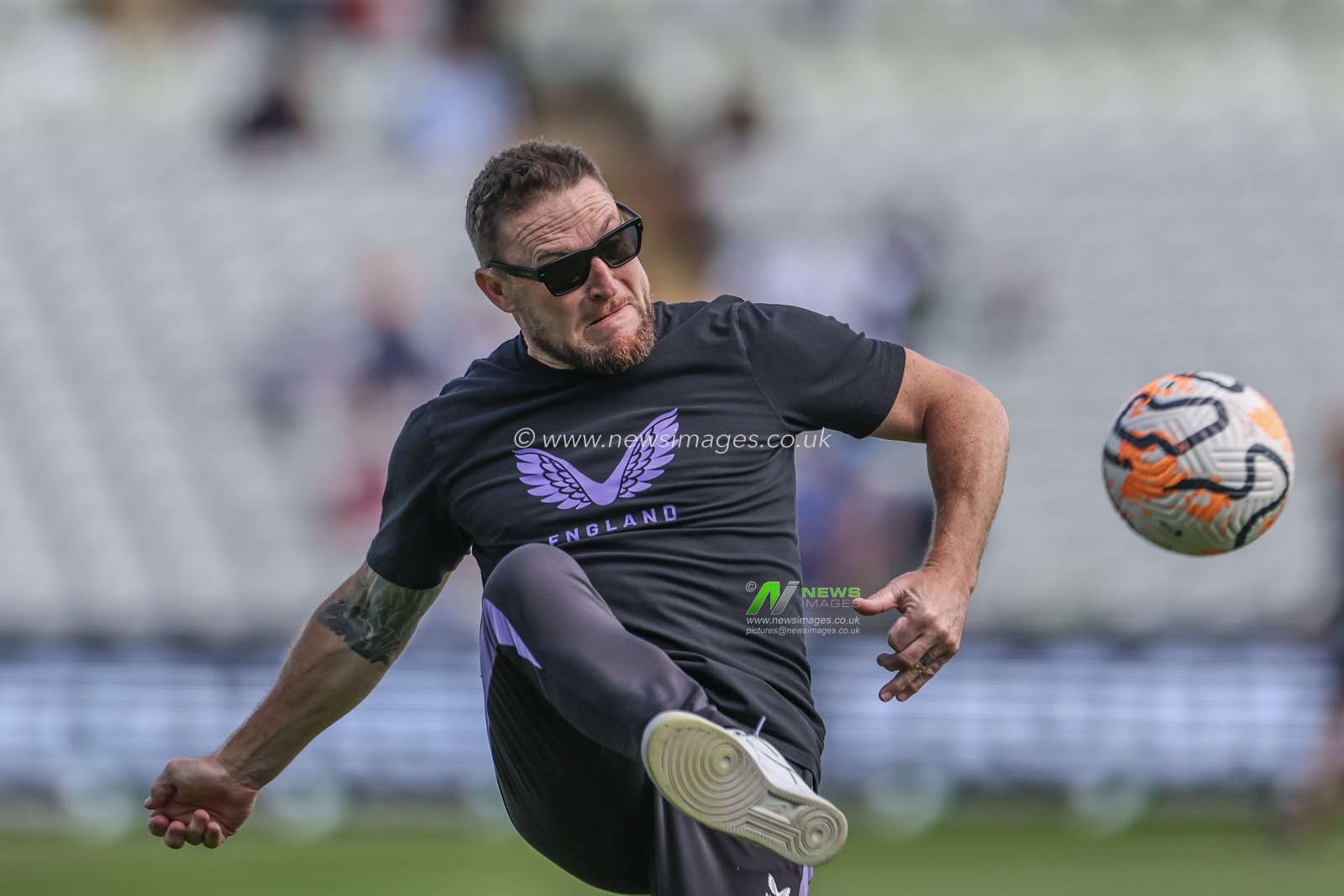 Brendon McCullum during the 3rd Rothesay Test Match Day One match England vs West Indies at Edgbaston, Birmingham, United Kingdom, 26th July 2024

(Photo by Mark Cosgrove/News Images)