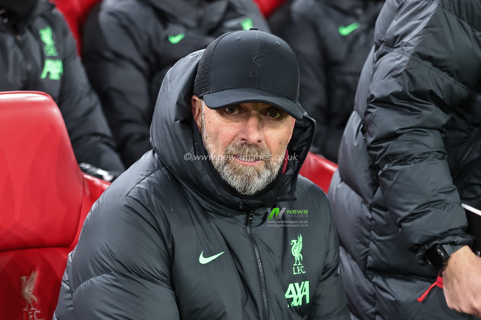 JÃ¼rgen Klopp Manager of Liverpool during the UEFA Europa League match Liverpool vs LASK at Anfield, Liverpool, United Kingdom, 30th November 2023

(Photo by Mark Cosgrove/News Images)