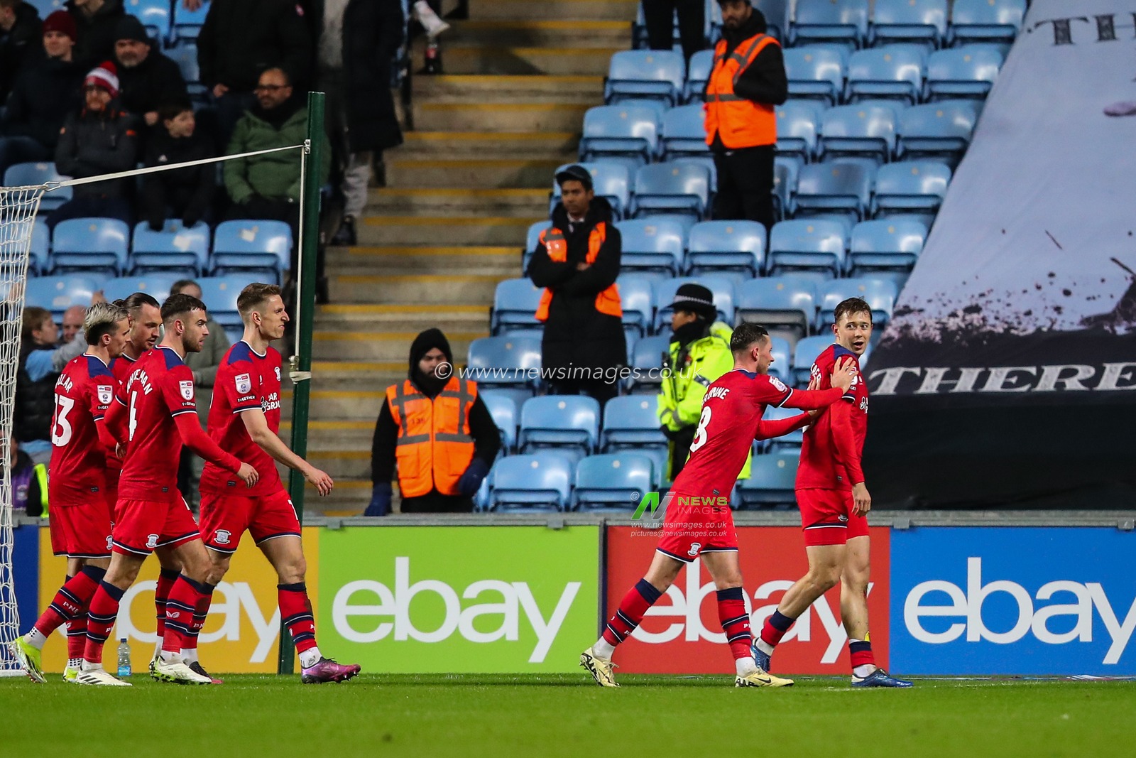 Mads FrÃ¸kjÃ¦r-Jensen of Preston North End celebrates his goal to make it 0-3 during the Sky Bet Championship match Coventry City vs Preston North End at Coventry Building Society Arena, Coventry, United Kingdom, 23rd February 2024

(Photo by Gareth Evans/News Images)