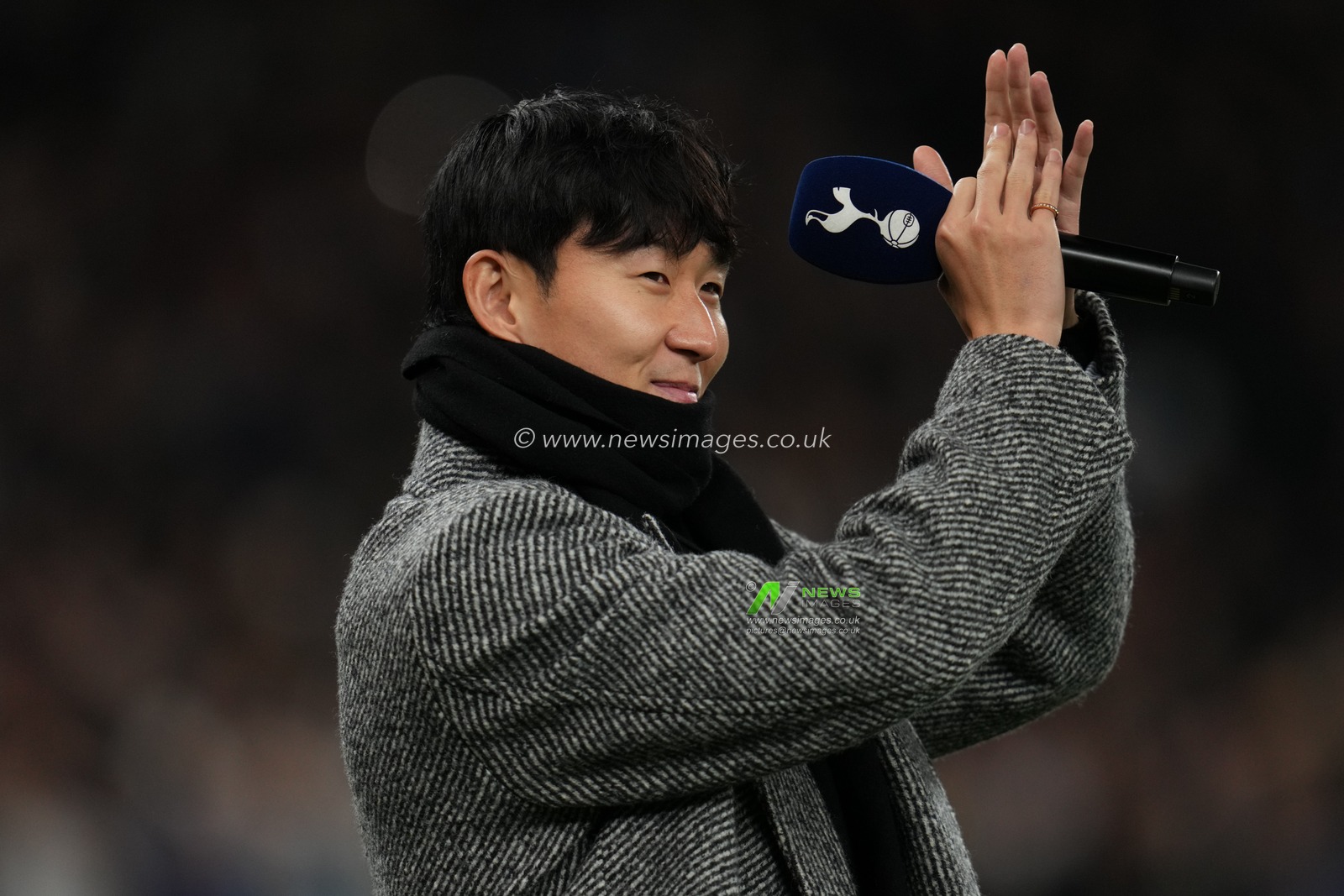 Former Tottenham Hotspur player Son ahead of the UEFA Champions League Matchday 6 of 8 Tottenham Hotspur vs Slavia Prague at Tottenham Hotspur Stadium, London, United Kingdom, 9th December 2025

(Photo by Harvey Murphy/News Images)

*** GER AUT SUI OUT ***