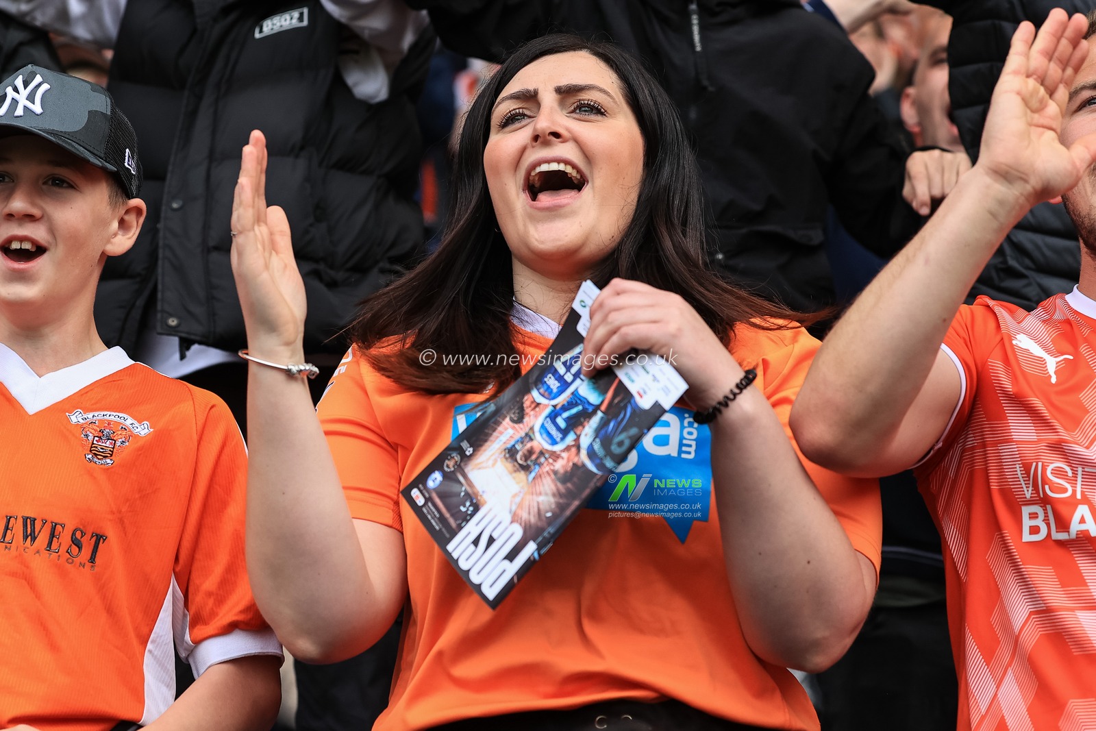 Blackpool Fans during the game