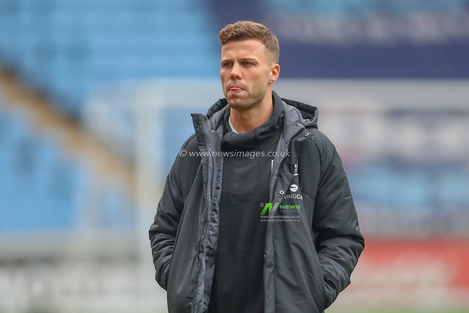 Florian Kamberi #44 of Huddersfield Town arrives ahead of the Sky Bet Championship match Coventry City vs Huddersfield Town at Coventry Building Society Arena, Coventry, United Kingdom, 28th January 2023

(Photo by Gareth Evans/News Images)