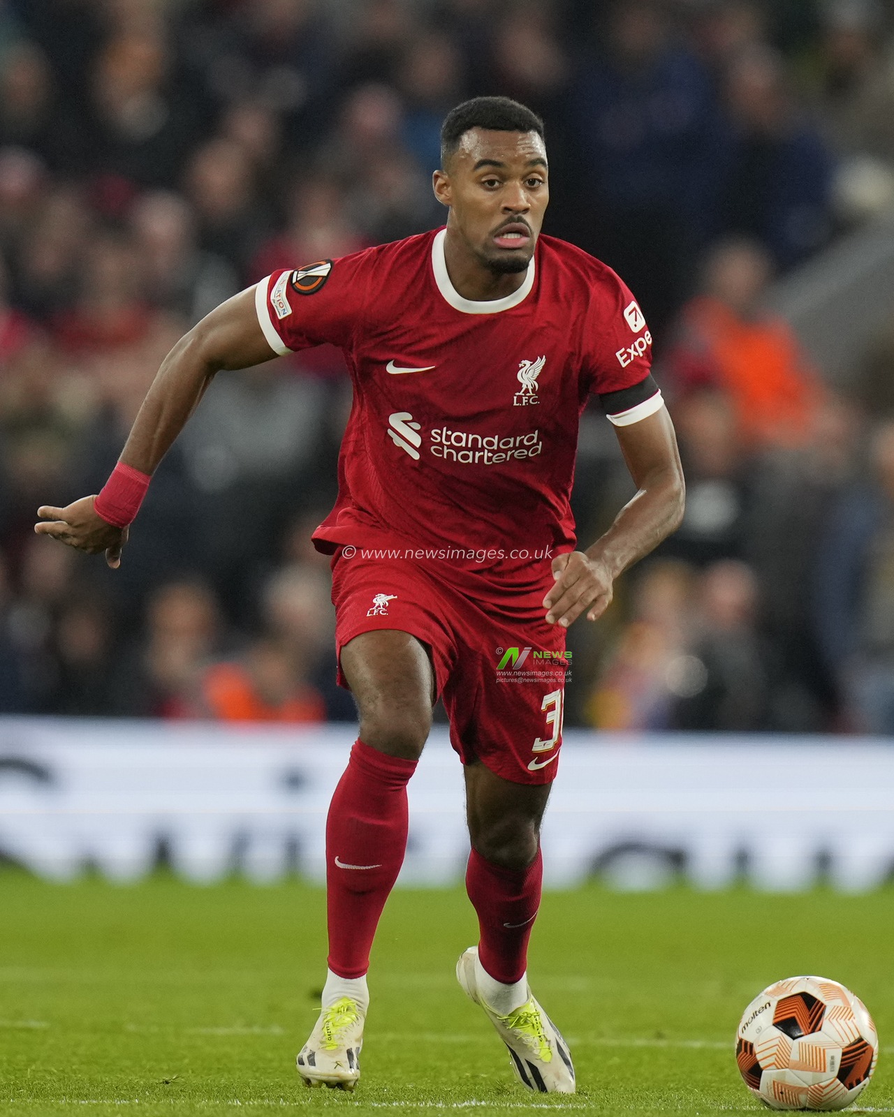 , Ryan Gravenberch during the UEFA Europa League match Liverpool vs Toulouse at Anfield, Liverpool, United Kingdom, 26th October 2023

(Photo by Steve Flynn/News Images)