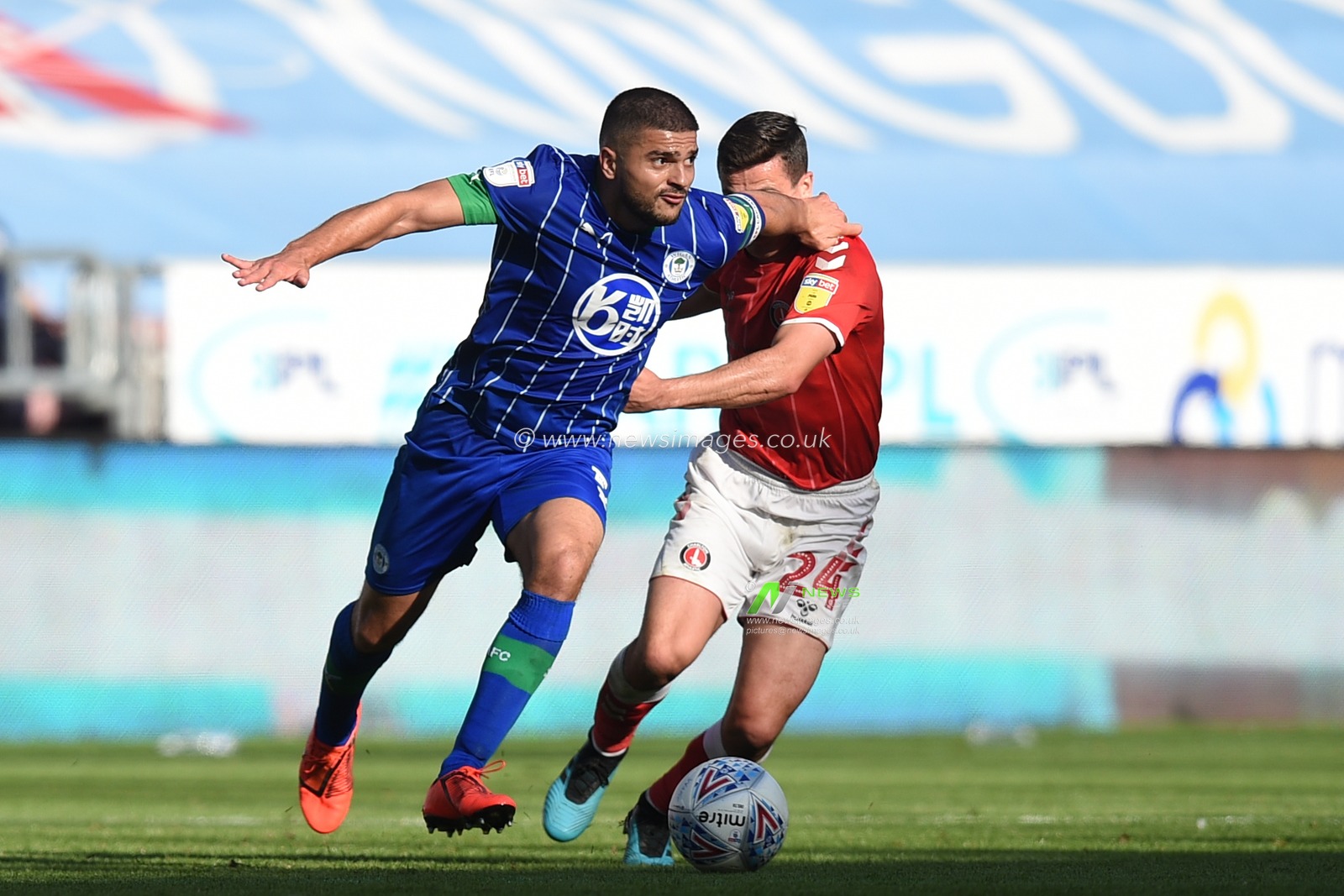 21st September 2019, DW Stadium, Wigan, England; Sky Bet Championship Football, Wigan Athletic vs Charlton Athletic ; 


Credit: Richard Long/News Images

English Football League images are subject to DataCo Licence