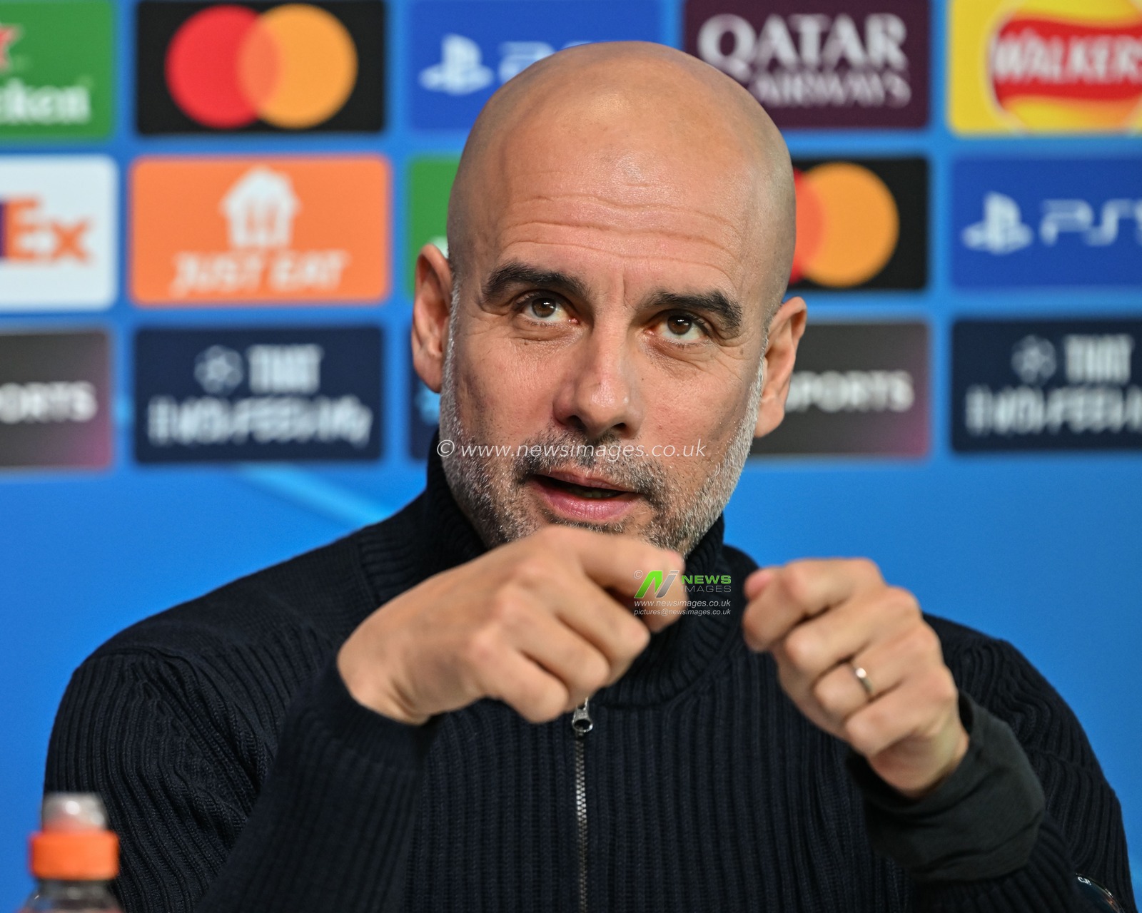 Pep Guardiola manager of Manchester City during the Manchester City v Sparta Prague UEFA Champions League press conference at Joie Stadium, Manchester, United Kingdom, 22nd October 2024

(Photo by Cody Froggatt/News Images)