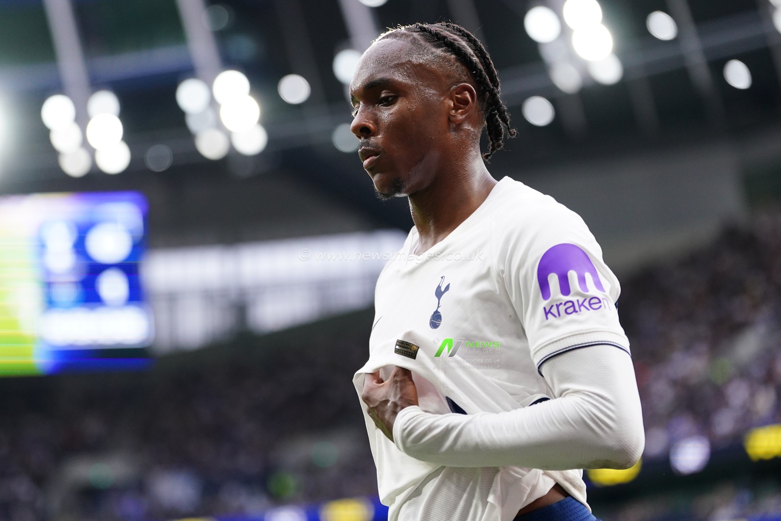 Mathys Tel of Tottenham Hotspur during the Premier League match Tottenham Hotspur vs Newcastle Untied at Tottenham Hotspur Stadium, London, United Kingdom on 29 August 2026

(Photo by Harvey Murphy/News Images)