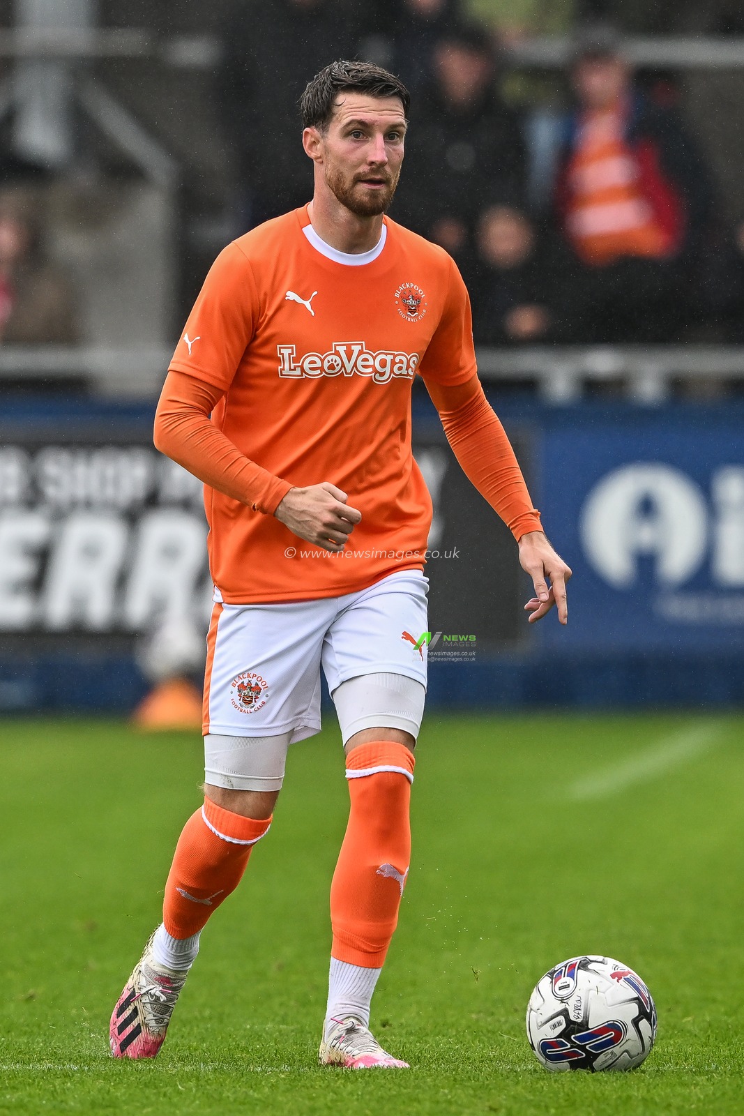 James Husband #3 of Blackpool in action during the game during the Pre-season friendly match Barrow vs Blackpool at SO Legal Stadium, Barrow-in-Furness, United Kingdom, 22nd July 2023

(Photo by Craig Thomas/News Images)