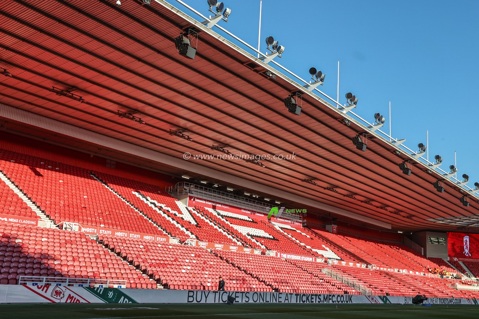 A general view of Riverside Stadium ahead of the Sky Bet Championship match Middlesbrough vs Leeds United at Riverside Stadium, Middlesbrough, United Kingdom, 8th April 2025

(Photo by Alfie Cosgrove/News Images)