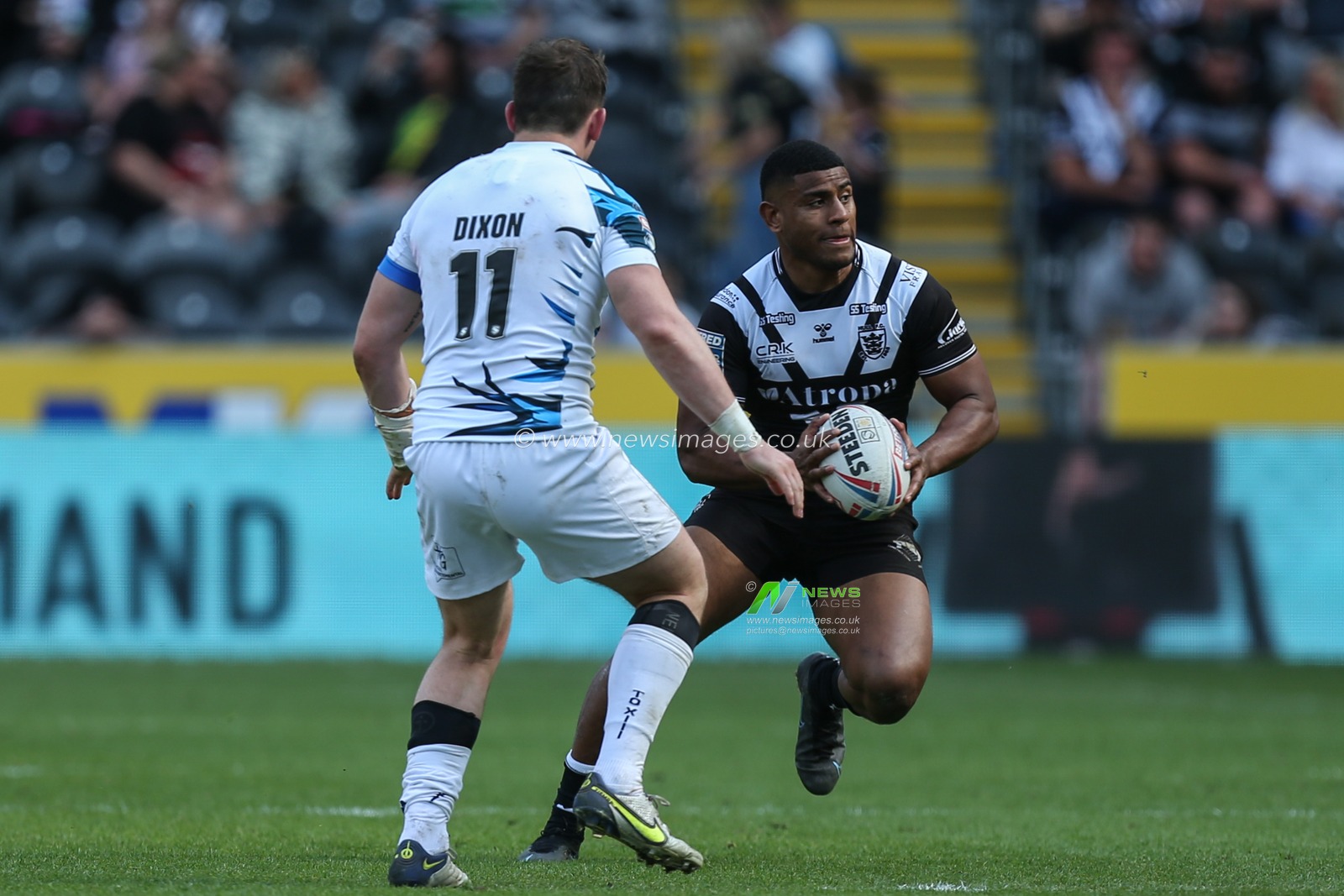 Joe Lovodua #14 of Hull FC in action during the game