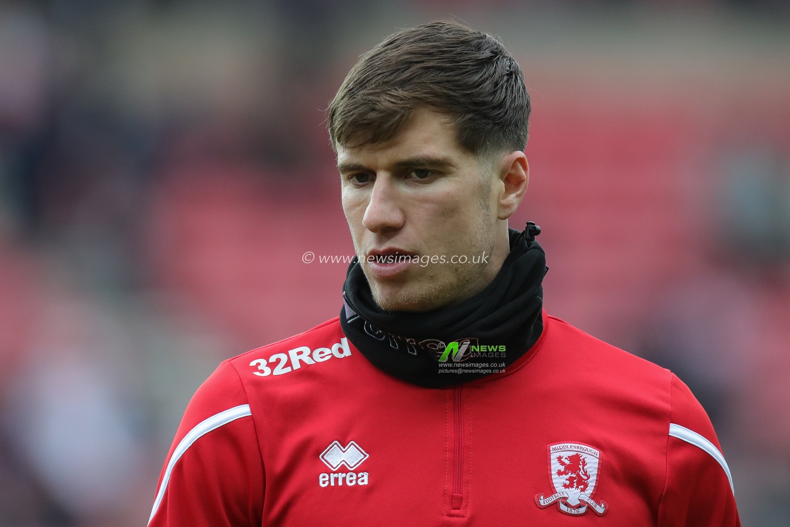 Paddy McNair #17 of Middlesbrough during the pre match warm up ahead of the Sky Bet Championship match Sunderland vs Middlesbrough at Stadium Of Light, Sunderland, United Kingdom, 22nd January 2023

(Photo by James Heaton/News Images)