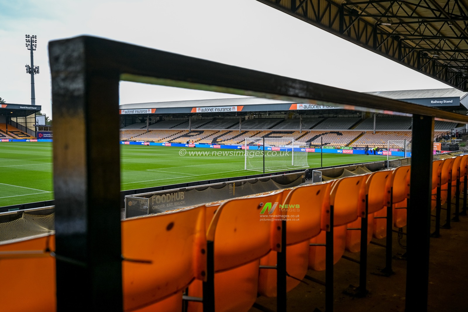 General ground views of Vale Park, home ground for Port Vale FC, prior to the Carabao Cup Round 3 match Port Vale vs Arsenal at Vale Park, Burslem, United Kingdom, 24th September 2025

(Photo by Adam Gee/News Images)