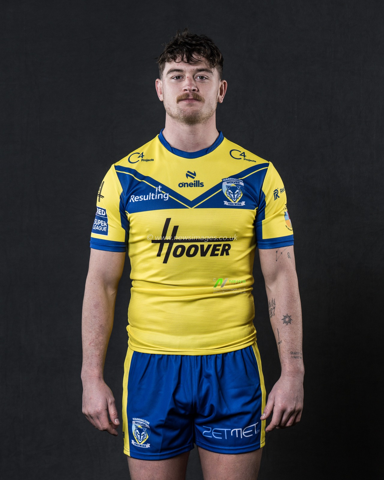 Jordy Crowther in the Home kit during the Warrington Wolves Team media day at Warrington wolves training centre, Warrington, United Kingdom, 16th January 2025

(Photo by Craig Thomas/News Images)