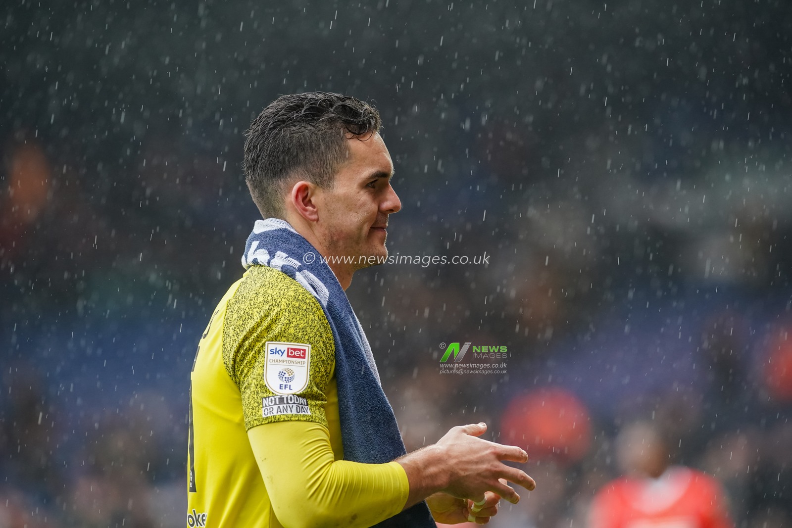 Lee Nicholls #21 of Huddersfield Town at the end of the game finished 0-0