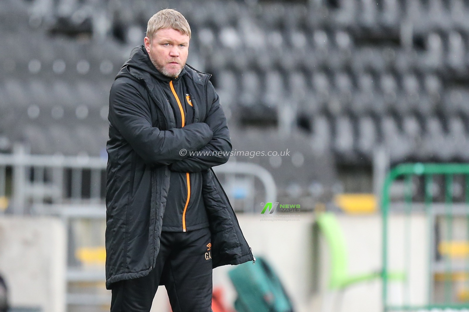 Grant McCann manager of Hull City during the game