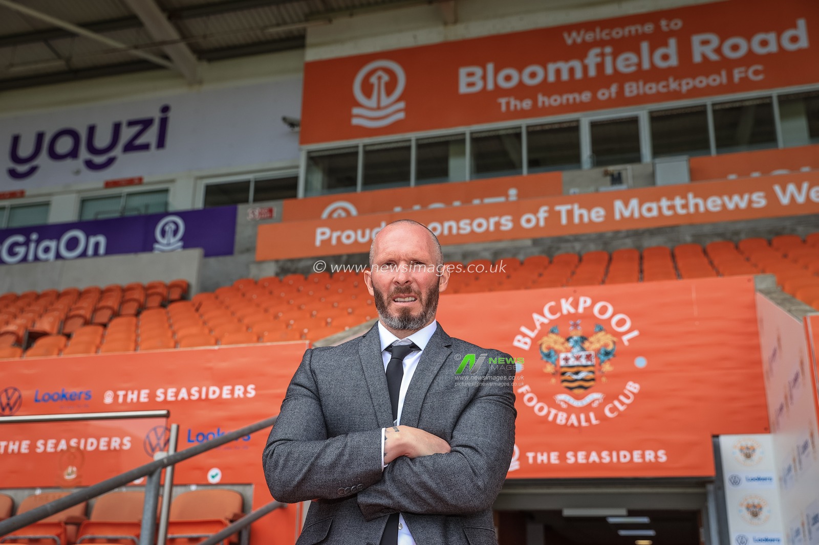 Blackpool FC's newly appointed Head Coach Michael Appleton signs a four year deal with The Seasiders