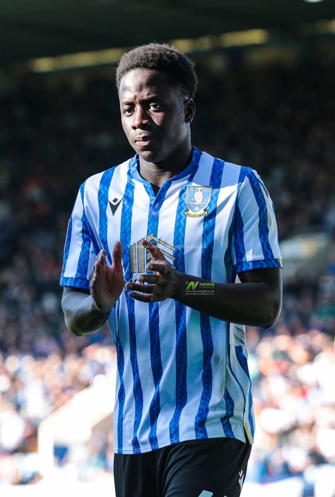 Djeidi Gassama of Sheffield Wednesday during the Sky Bet Championship match Sheffield Wednesday vs Hull City at Hillsborough, Sheffield, United Kingdom, 5th April 2025

(Photo by Richard Bierton/News Images)