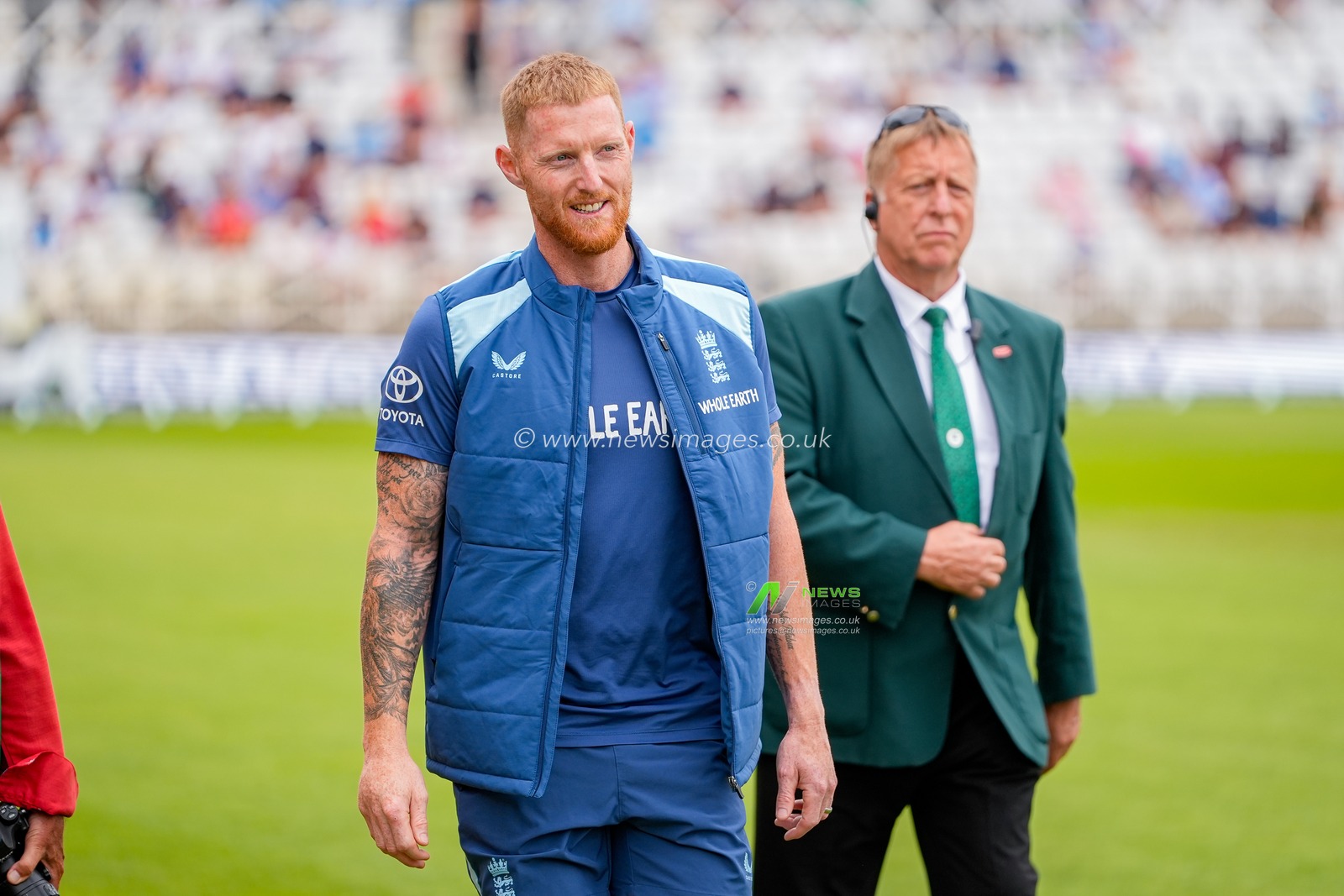England captain Ben Stokes walks off the field after the post match presentations during the 3rd Rothesay Test Match Day 5 match England vs New Zealand at Trent Bridge, Nottingham, United Kingdom on 29 June 2026

(Photo by Maynard Manyowa/News Images)
