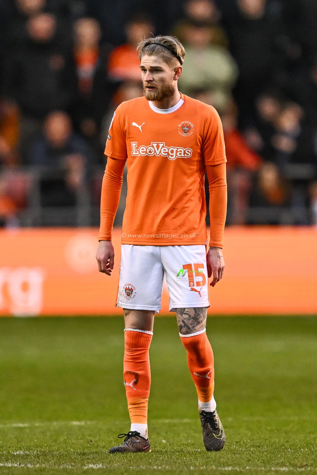 Hayden Coulson of Blackpool during the Sky Bet League 1 match Blackpool vs Exeter City at Bloomfield Road, Blackpool, United Kingdom, 13th January 2024

(Photo by Craig Thomas/News Images)