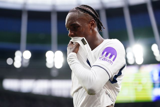 Mathys Tel of Tottenham Hotspur during the Premier League match Tottenham Hotspur vs Newcastle Untied at Tottenham Hotspur Stadium, London, United Kingdom on 29 August 2026

(Photo by Harvey Murphy/News Images)