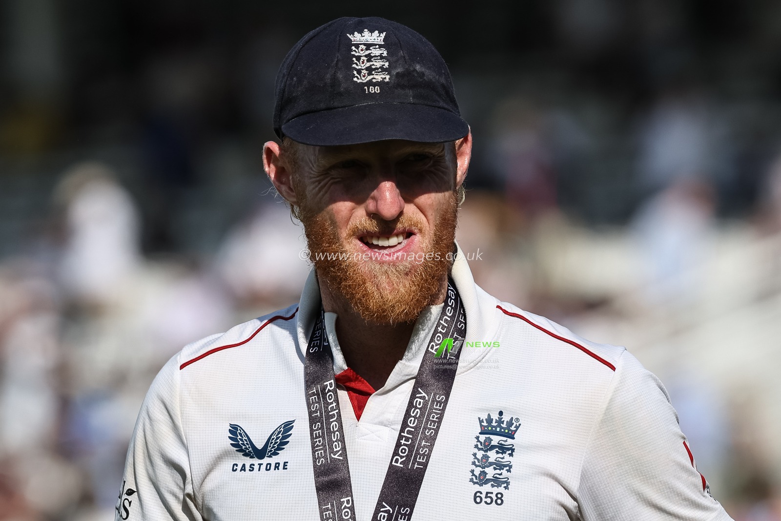 Man of the match England captain Ben Stokes during the 3rd Rothesay Test Match Day 5 England v India at Lords, London, United Kingdom, 14th July 2025

(Photo by Mark Cosgrove/News Images)