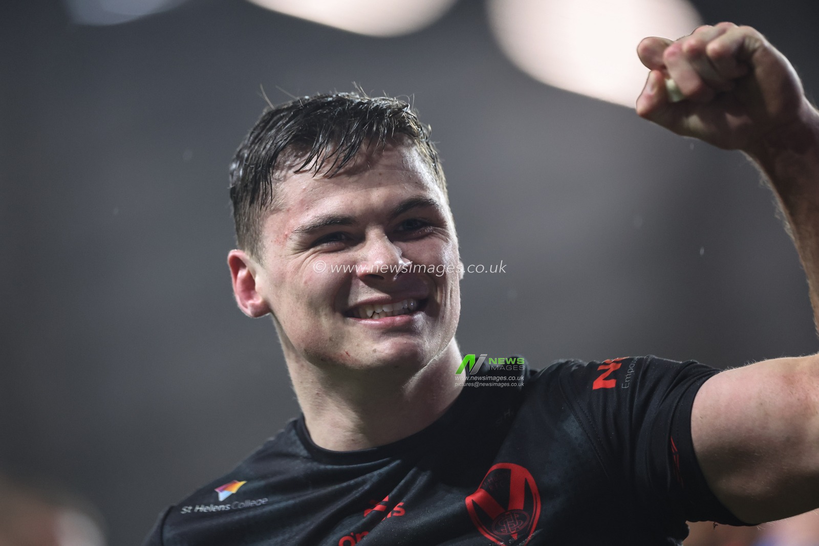 Jack Welsby of St. Helens celebrates the win with the fans during the Betfred Challenge Cup Sixth Round match Leeds Rhinos vs St Helens at Headingley Stadium, Leeds, United Kingdom, 22nd March 2024

(Photo by Mark Cosgrove/News Images)