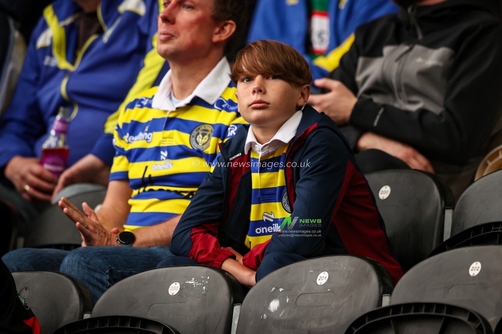 Warrington fans during the Betfred Super League round 25 match Hull FC vs Warrington Wolves at MKM Stadium, Hull, United Kingdom on 29 August 2026

(Photo by Alfie Cosgrove/News Images)